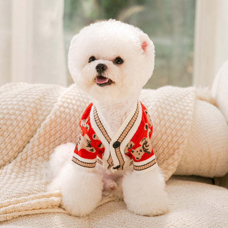 Pet Simple Warm Knitted Sweater Clothing Apparel
