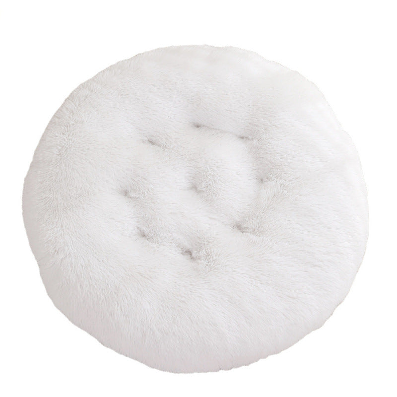 Round Plush Warm Pet Bed Mat