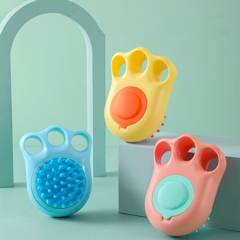 Pet Bath Massage Brush Grooming Comb Cleaning Tool