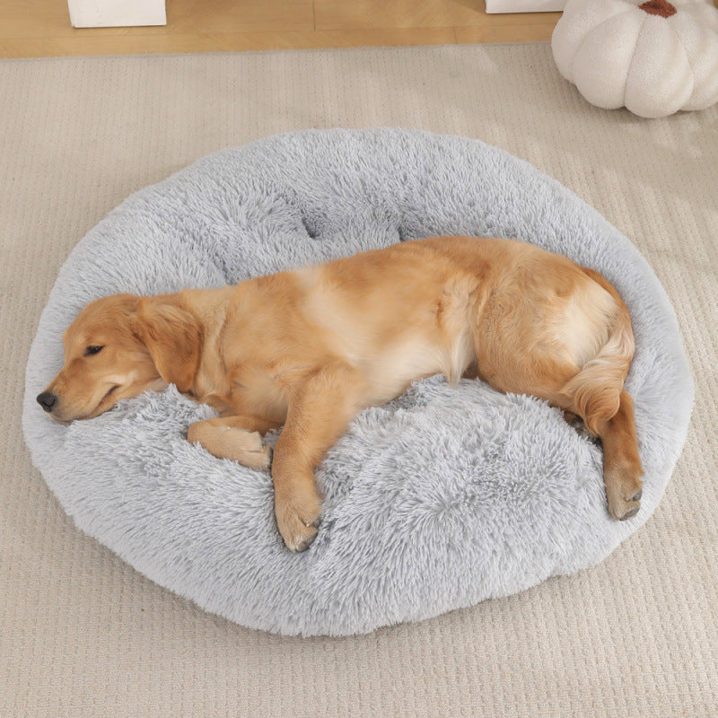 Round Plush Warm Pet Bed Mat