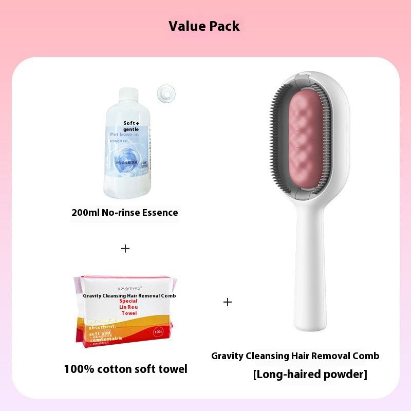 Pet Dematting Grooming Brush Hair Removal Cleaning Comb Tool