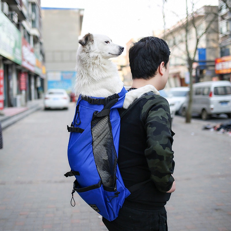 Pet Carrier Double Shoulder Backpack Portable Travel Bag