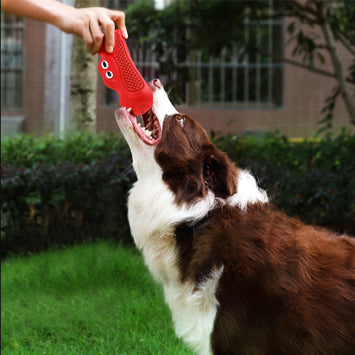 Pet Rugby Chew Resistant Rubber Teething Toy