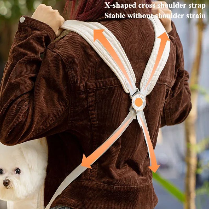 Pet Breathable Cross Chest Backpack Carrier Bag