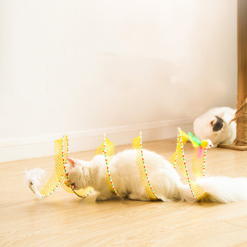 Foldable Pet Tunnel Storage Interactive Toy