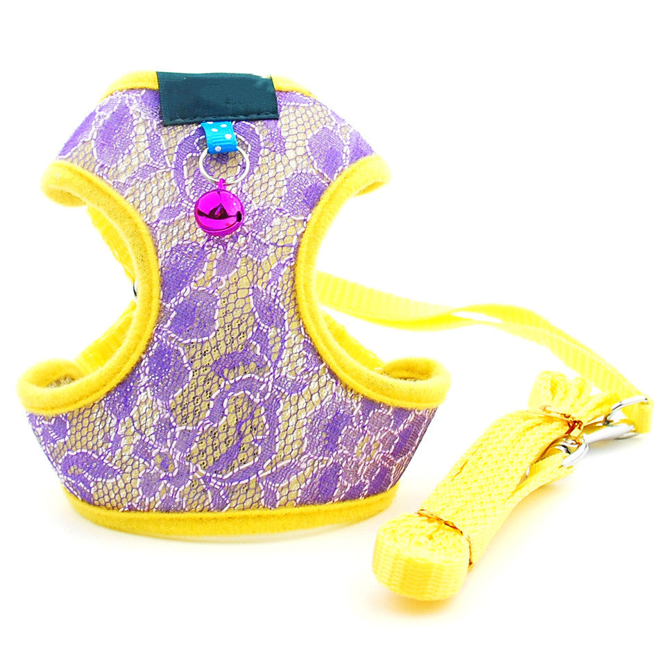 Pet Undershirt Chest Harness Leash Set