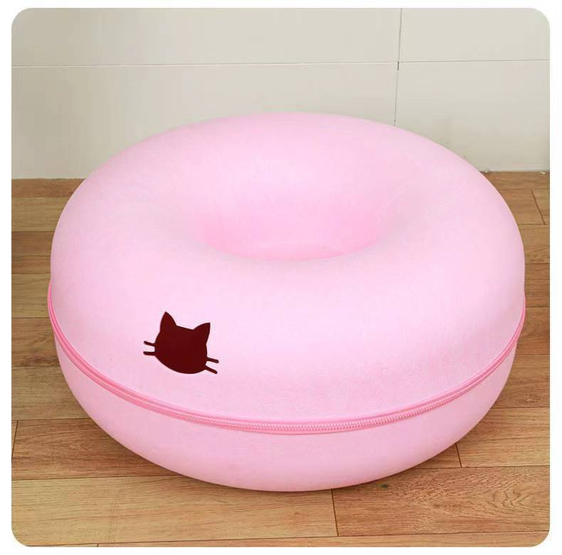 Comfortable Round Pet Tunnel Bed Interactive Toy