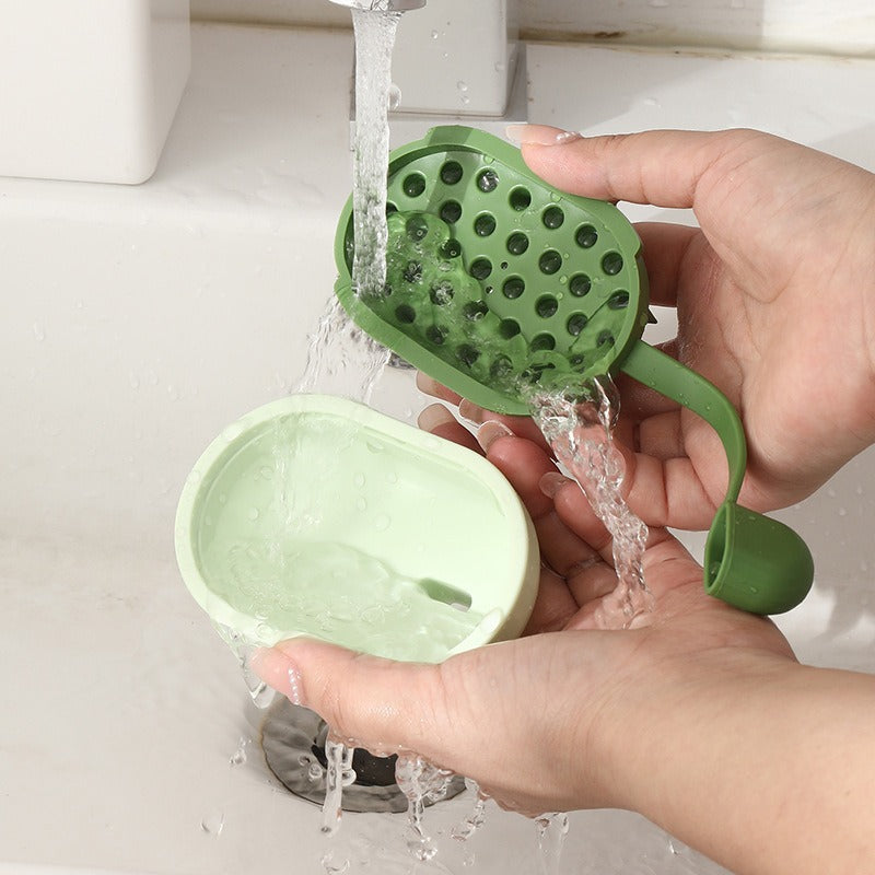 Soft Gel Bath Massage Brush Shampoo Grooming Tool