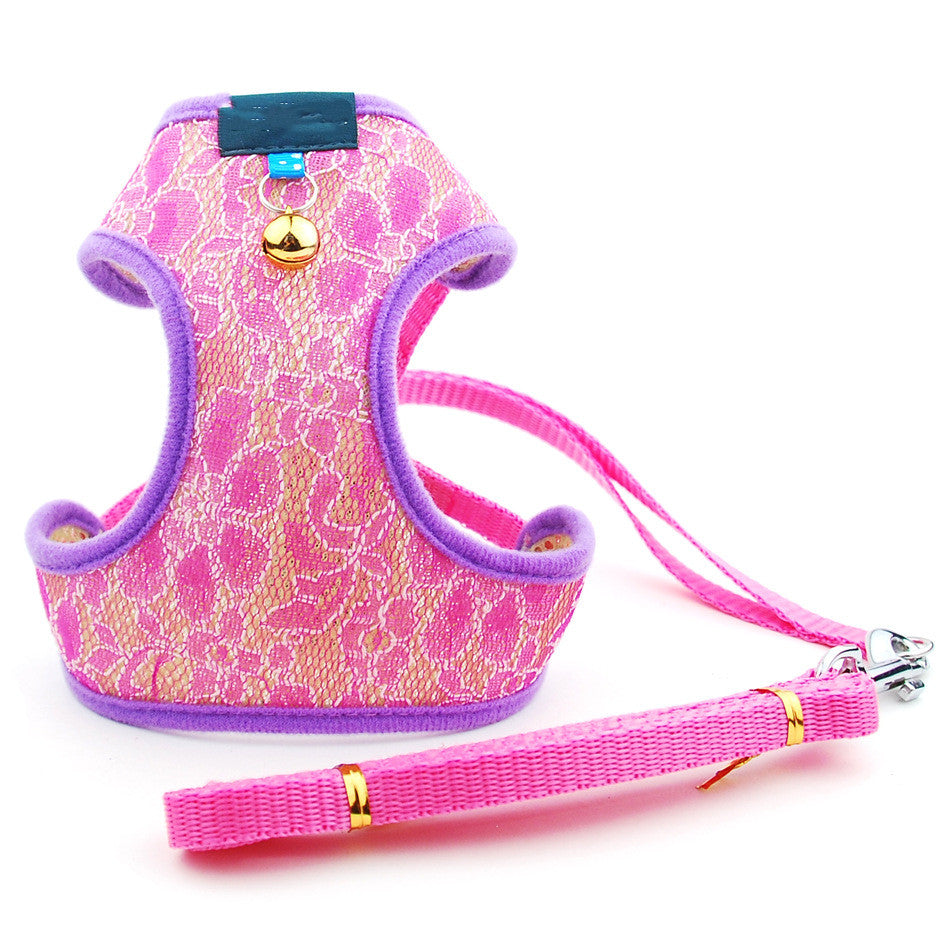Pet Undershirt Chest Harness Leash Set