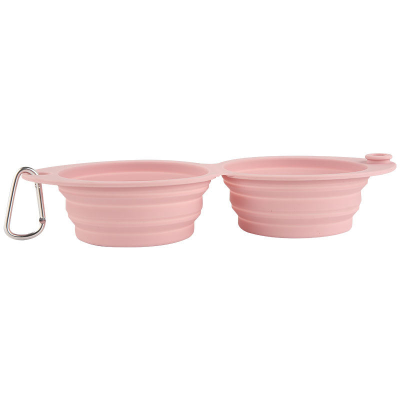 Foldable Silicone Pet Bowl for Outdoor Use