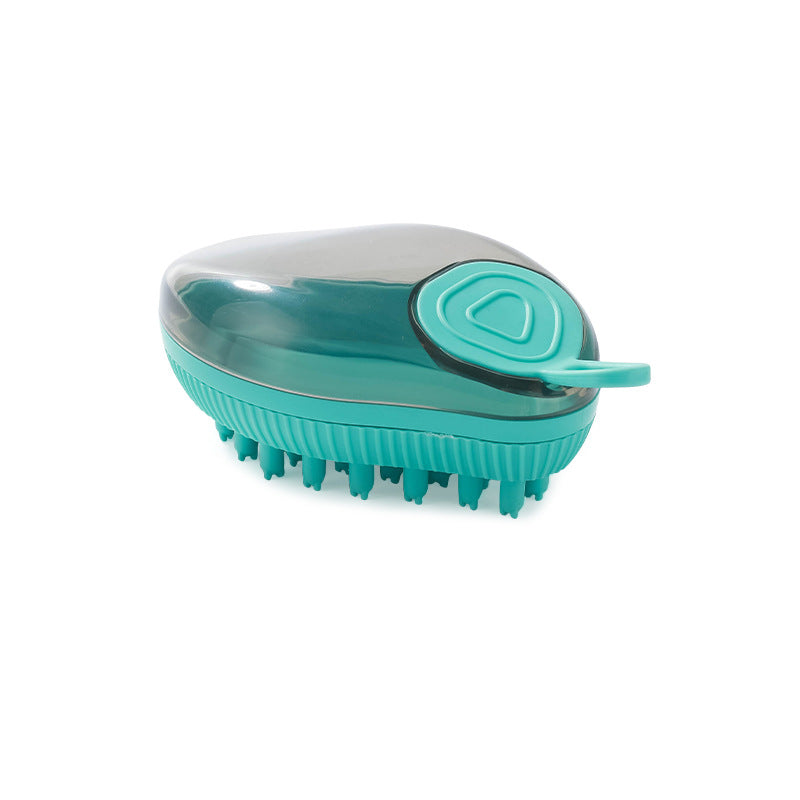 Pet Silicone Bath Shampoo Dispenser Grooming Brush Tool