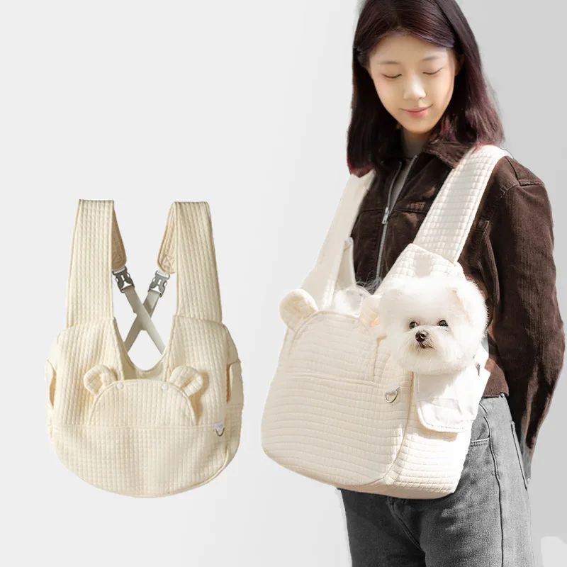 Pet Breathable Cross Chest Backpack Carrier Bag