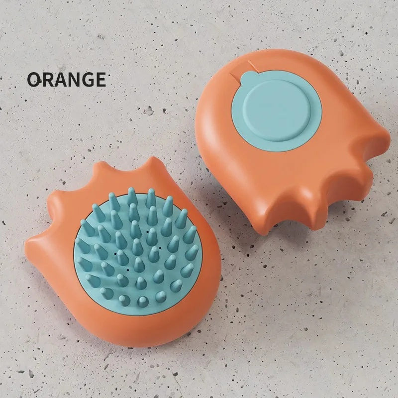Pet Bath Shampoo Massage Grooming Comb Cleaning Brush
