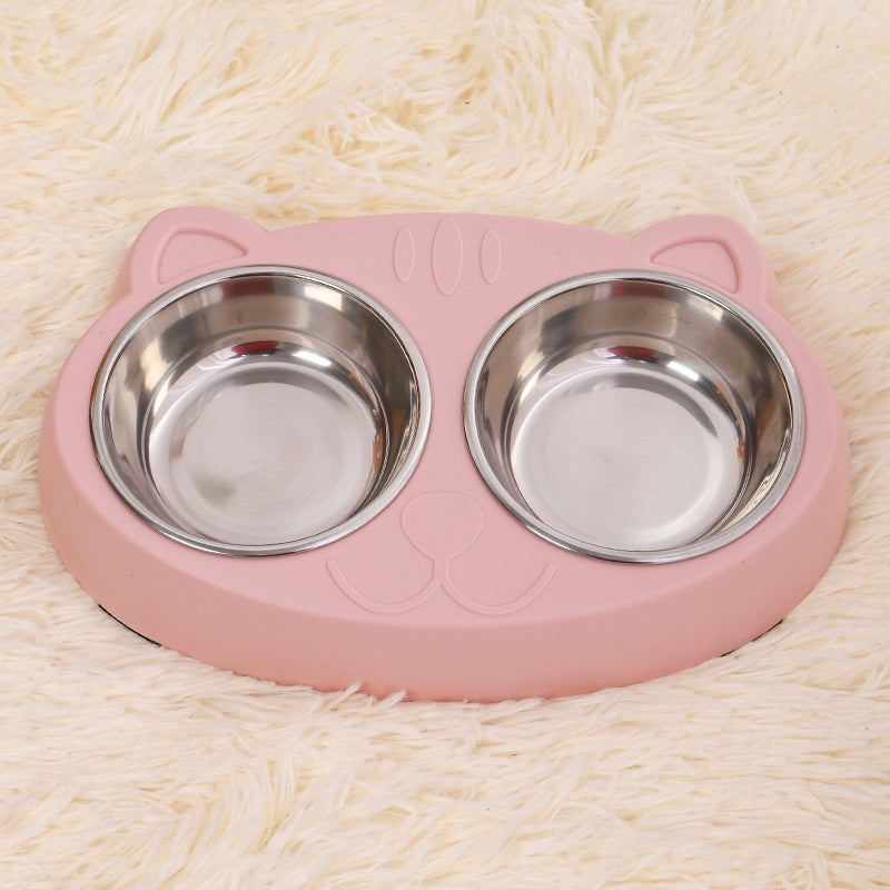 Pet Bowl Drinking Water Feeding Rice Basin Food Dish
