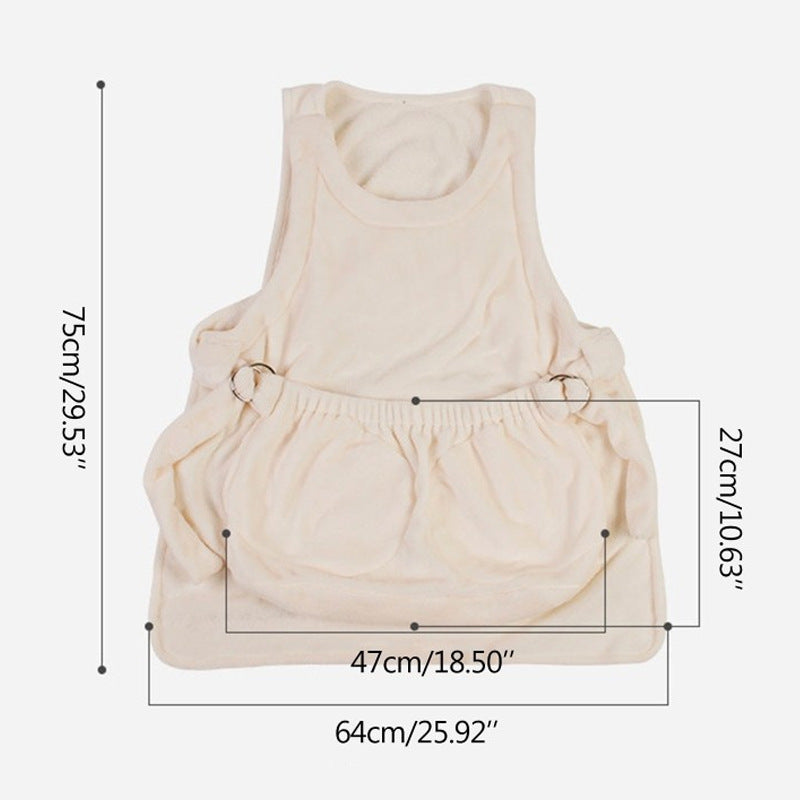 Pet Carrier Apron Outdoor Travel Hanging Sling Bag