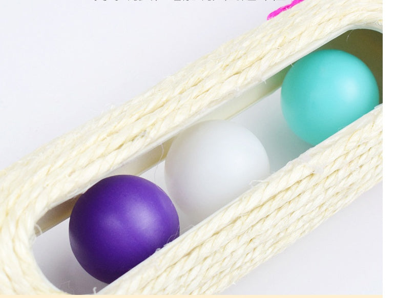 Three Piece Sisal Drum Pet Interactive Toy Set