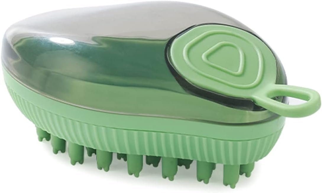 Pet Silicone Bath Shampoo Dispenser Grooming Brush Tool