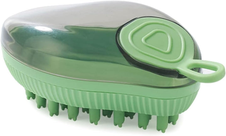 Pet Silicone Bath Shampoo Dispenser Grooming Brush Tool