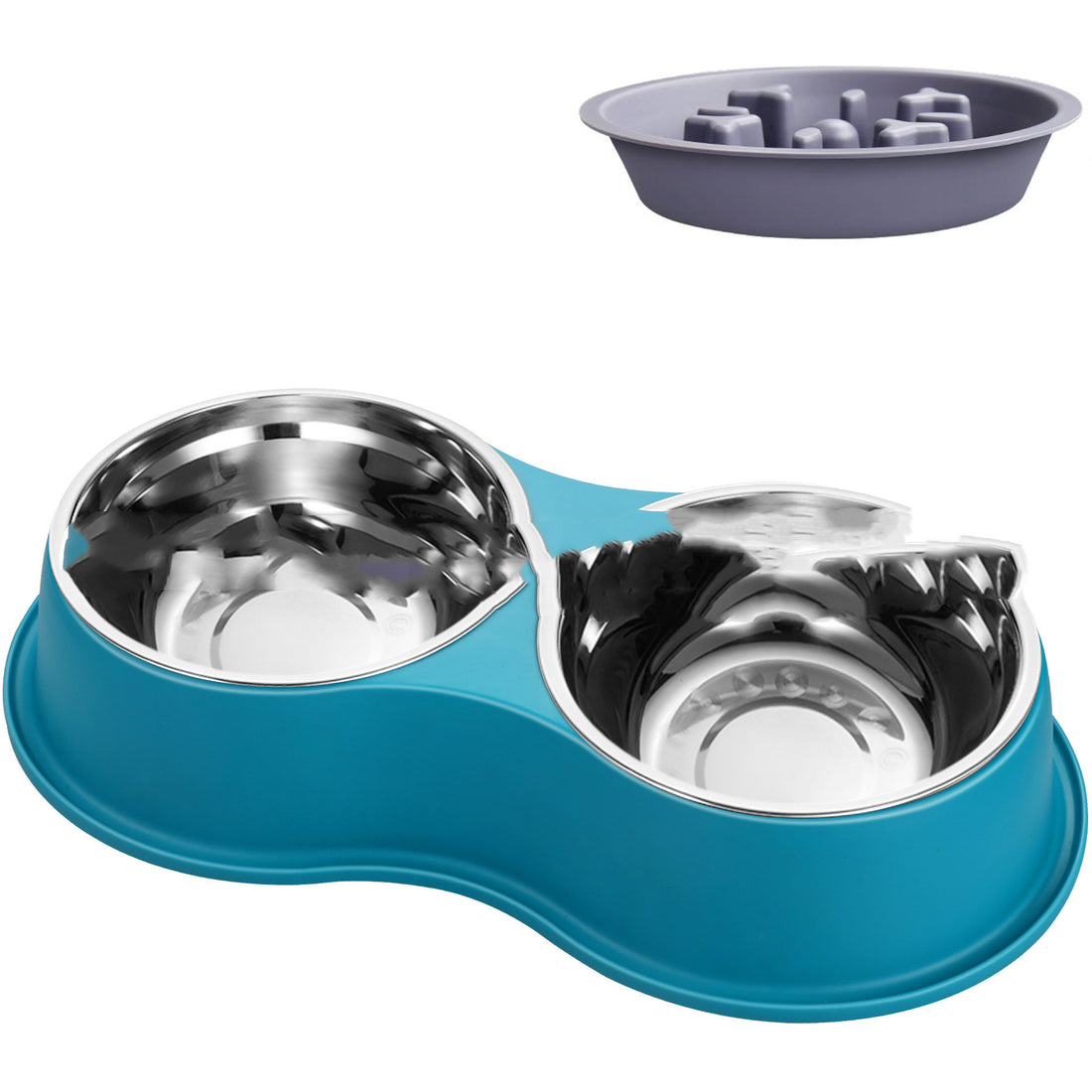 Removable Slow Feeding Pet Bowl