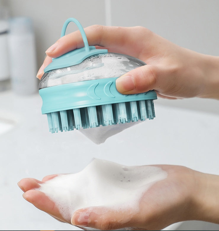 Pet Bath Massage Rub Grooming Brush Cleaning Tool