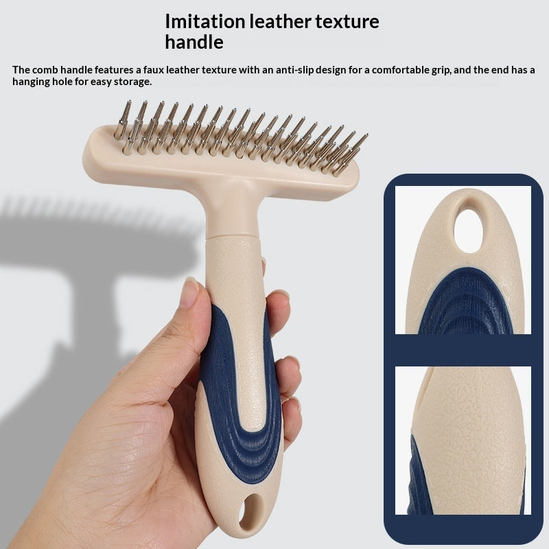 Pet Grooming Brush Loose Hair Removal Detangling Tool