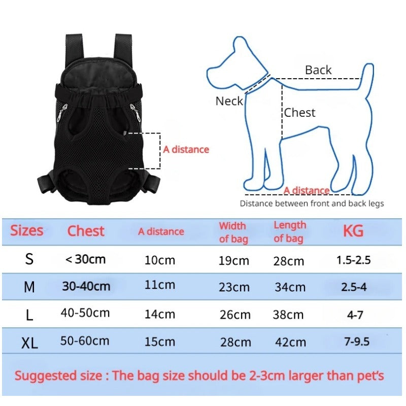 Pet Carrier Backpack Breathable Adjustable Portable Travel Bag