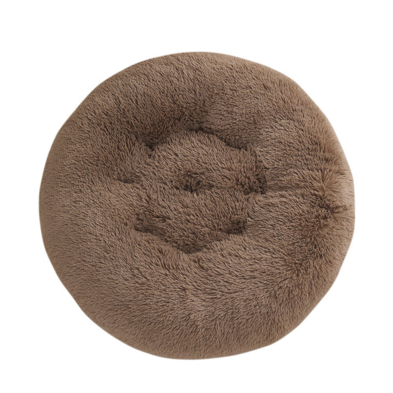 Round Plush Warm Pet Bed Mat