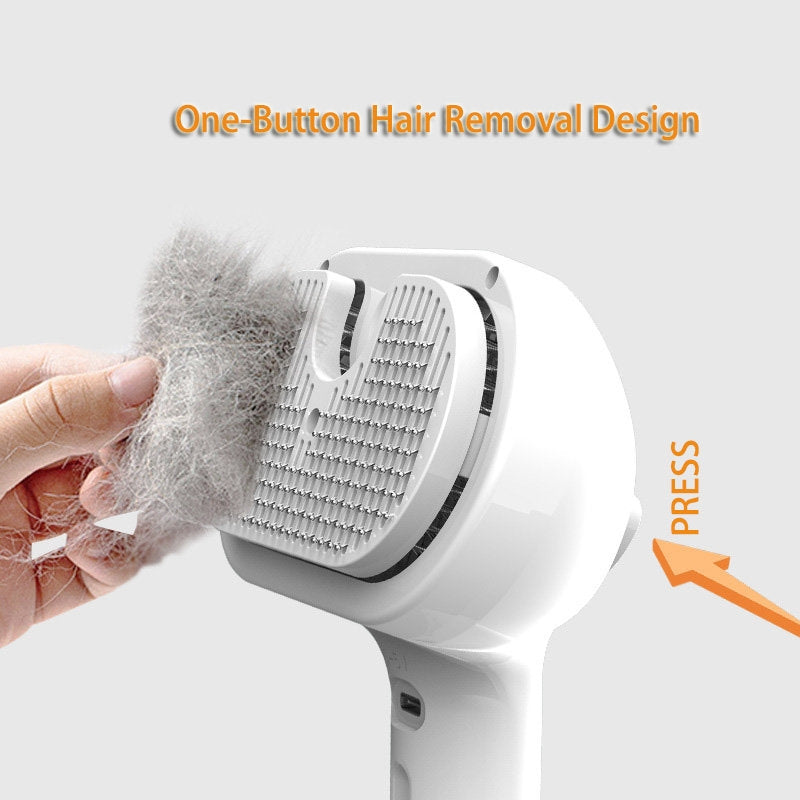 Pet Self-Cleaning Grooming Comb Mist Humidifier Dematting Brush