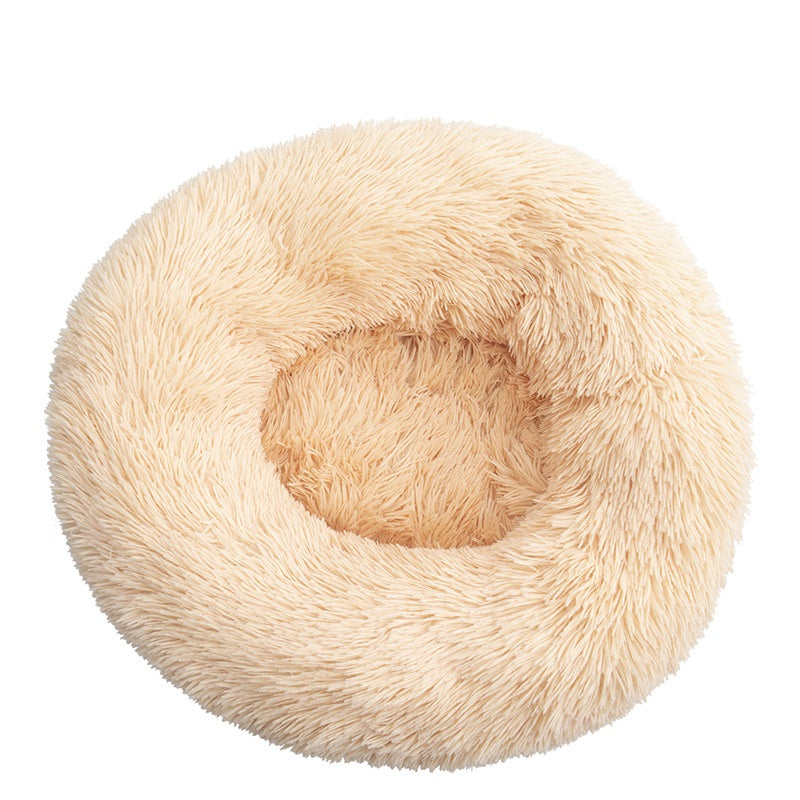 Winter Warm Pet Round Cotton Sleeping Bed Kennel