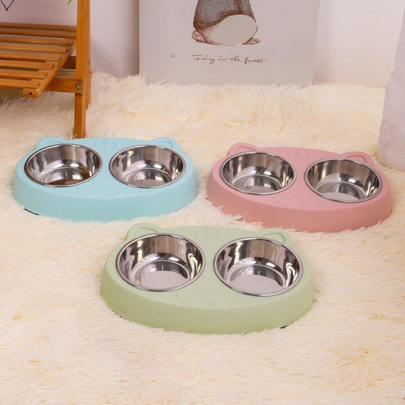 Pet Bowl Drinking Water Feeding Rice Basin Food Dish