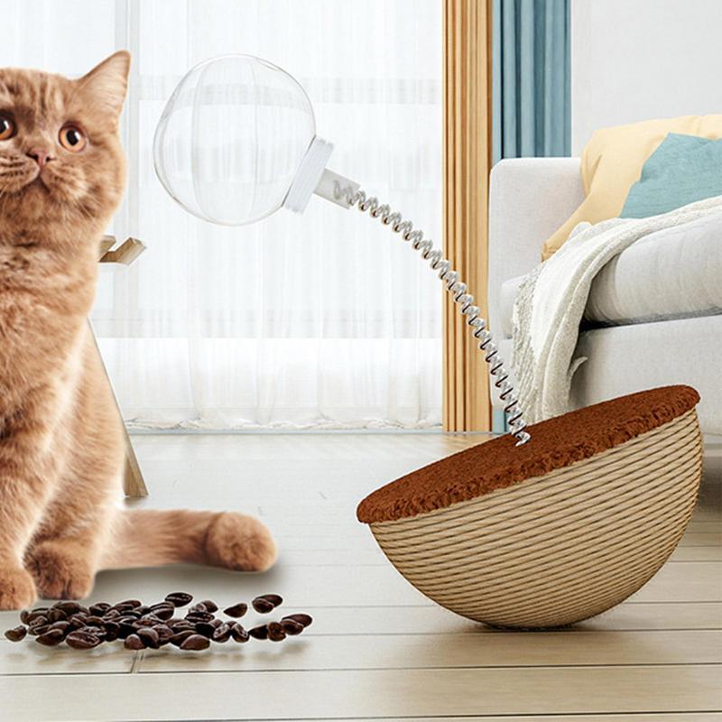 Interactive Pet Puzzle Ball Slow Feeder Spring Toy
