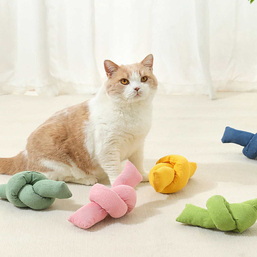 Interactive Pet Cotton Rope Tug Chew Knot Toy