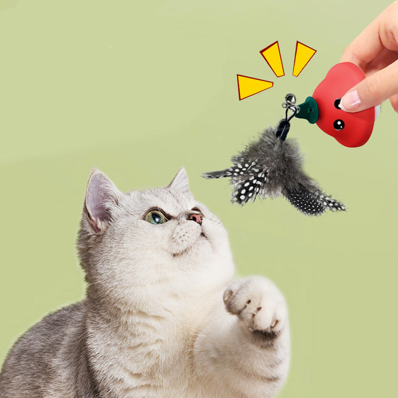 Retractable Pet Wand Suction Cup Interactive Exercise Toy