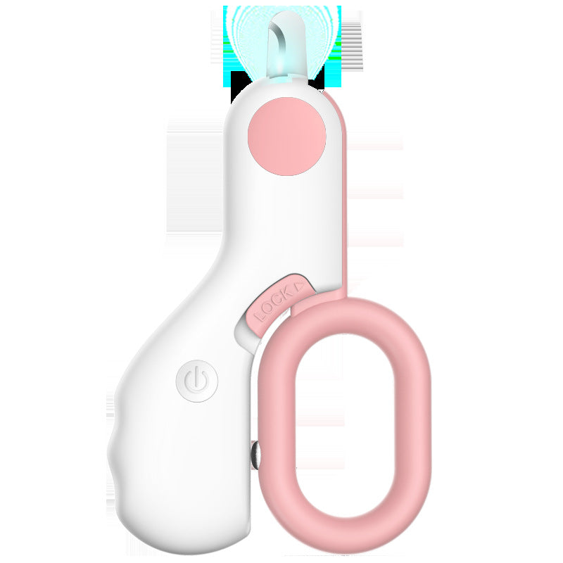 Pet LED Mini Nail Trimmer ABS Grooming Tool