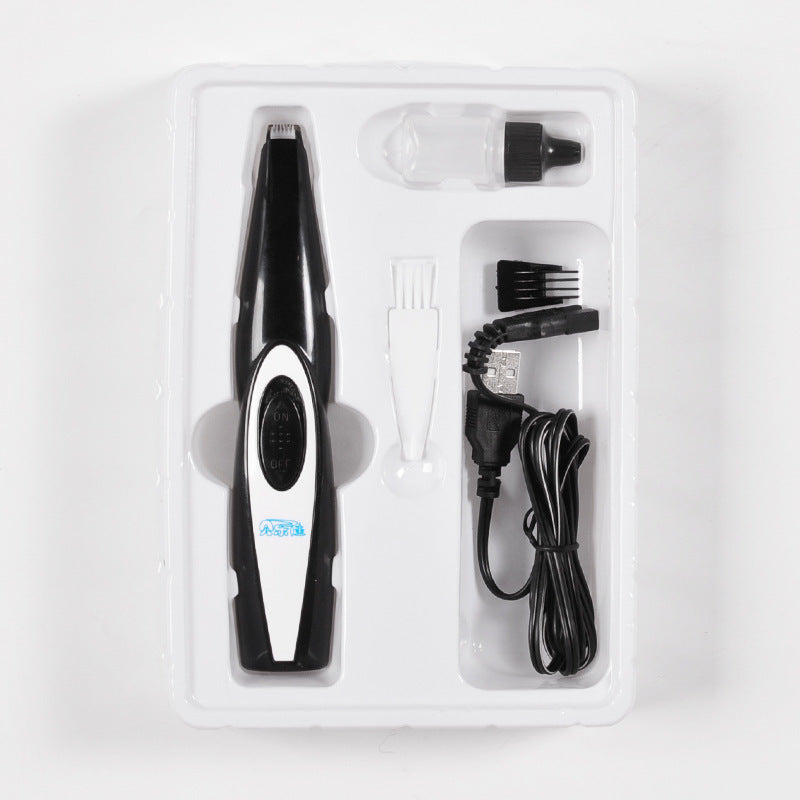 Pet Nail Grinder Hair Trimmer Rechargeable Grooming Clipper