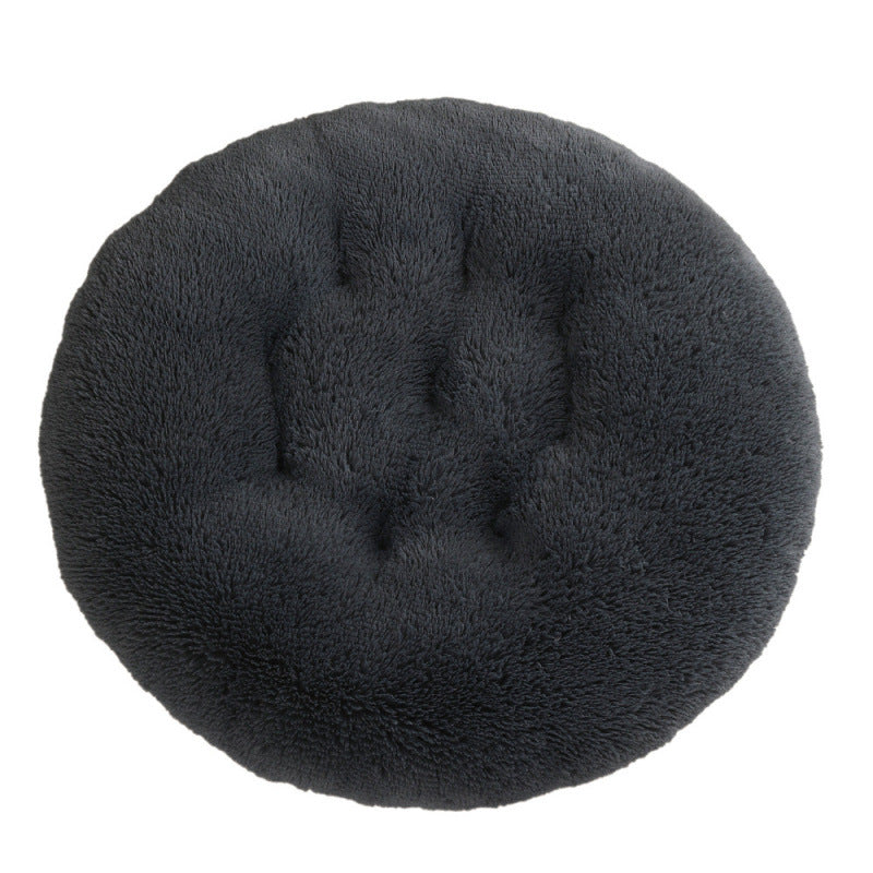 Round Plush Warm Pet Bed Mat