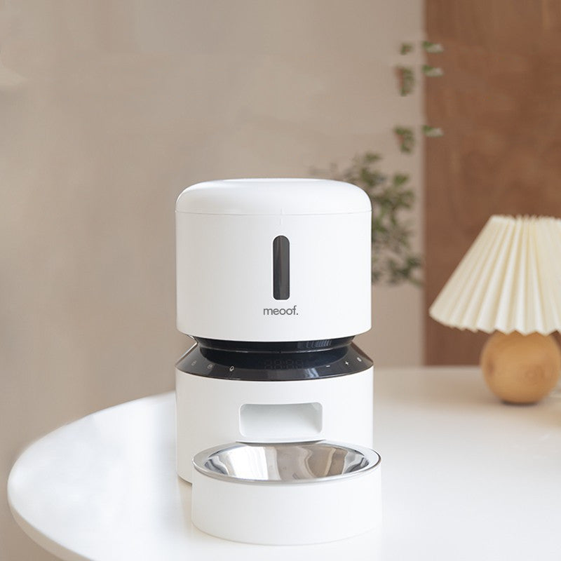 Pet Capsule Automatic Feeding Double Bowl Dispenser