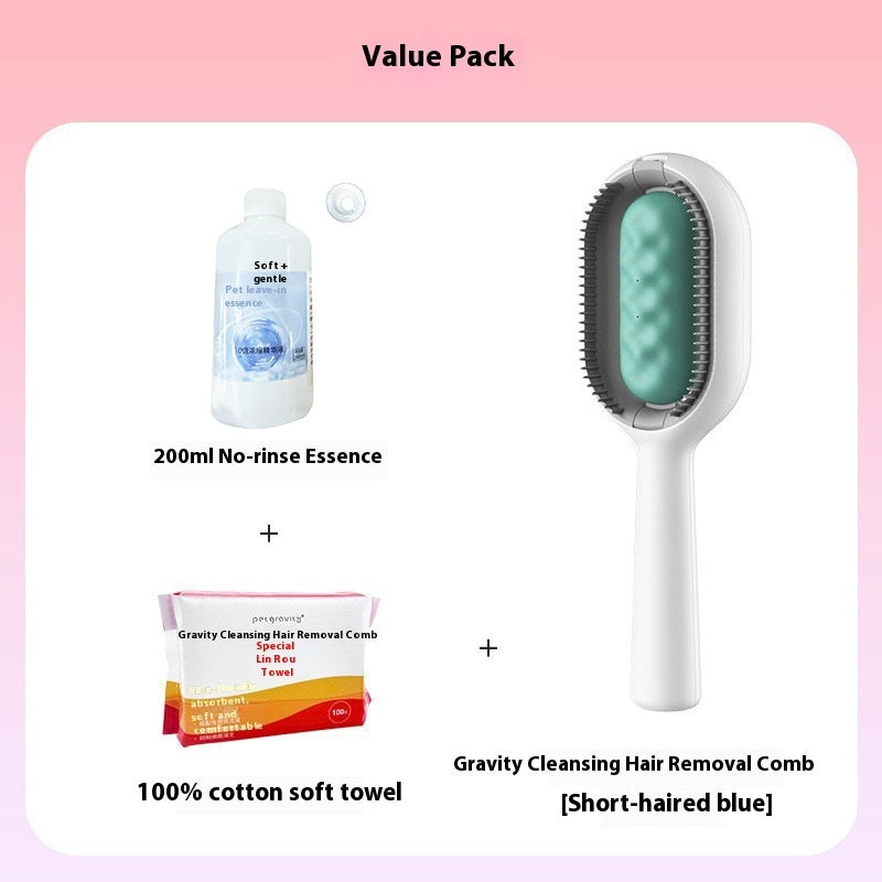 Pet Dematting Grooming Brush Hair Removal Cleaning Comb Tool