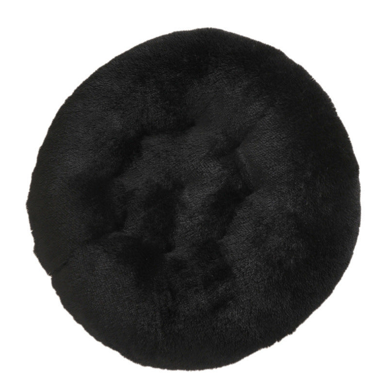 Round Plush Warm Pet Bed Mat