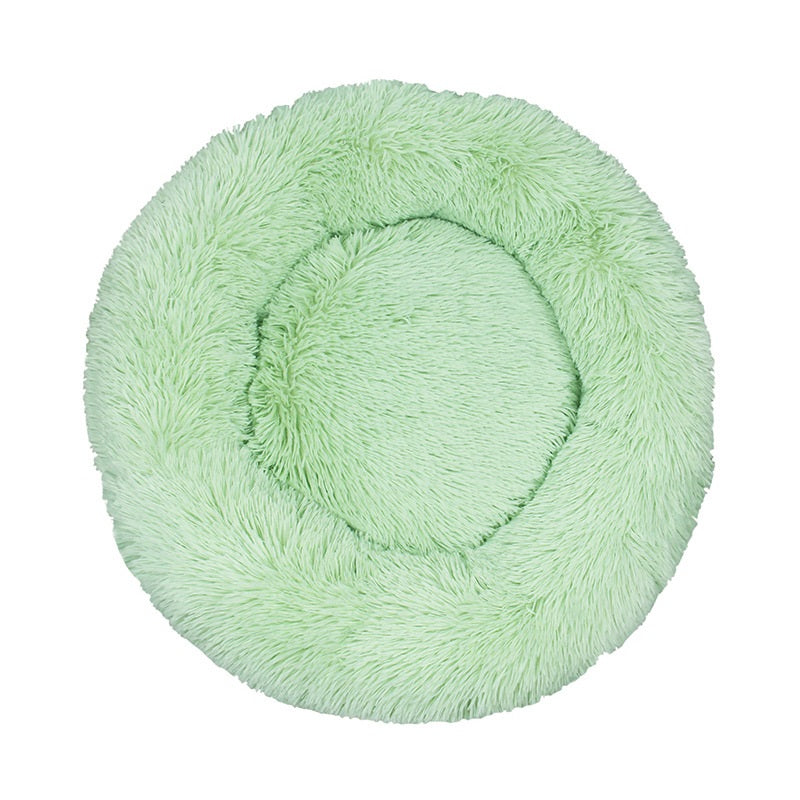 Winter Warm Pet Round Cotton Sleeping Bed Kennel