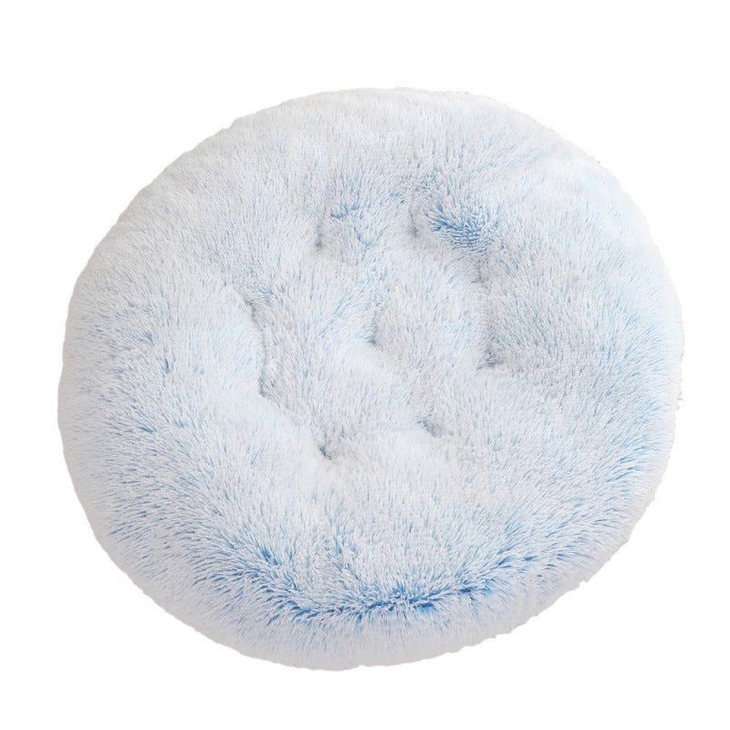 Round Plush Warm Bed