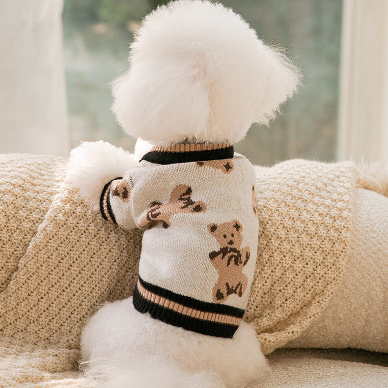 Pet Simple Warm Knitted Sweater Clothing Apparel