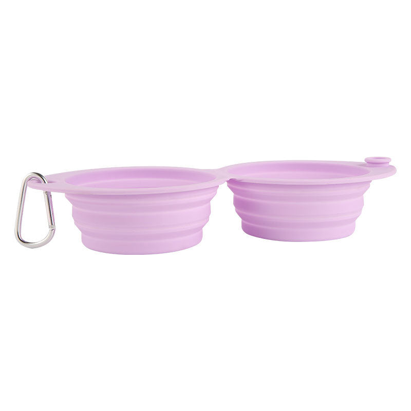 Foldable Silicone Pet Bowl for Outdoor Use