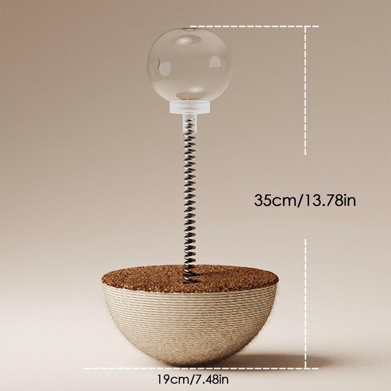 Interactive Pet Puzzle Ball Slow Feeder Spring Toy