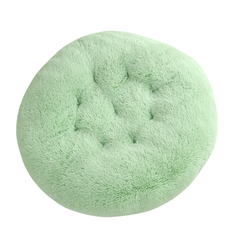 Round Plush Warm Pet Bed Mat