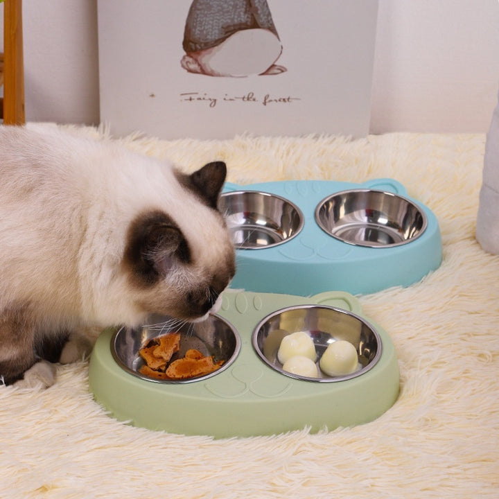 Pet Bowl Drinking Water Feeding Rice Basin Food Dish