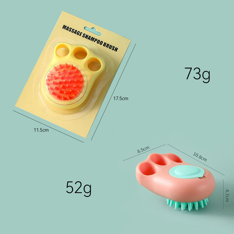 Pet Bath Massage Brush Grooming Comb Cleaning Tool