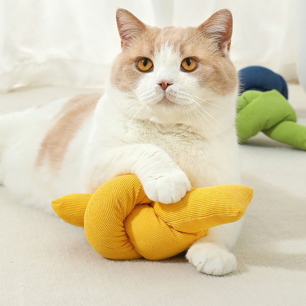 Interactive Pet Cotton Rope Tug Chew Knot Toy