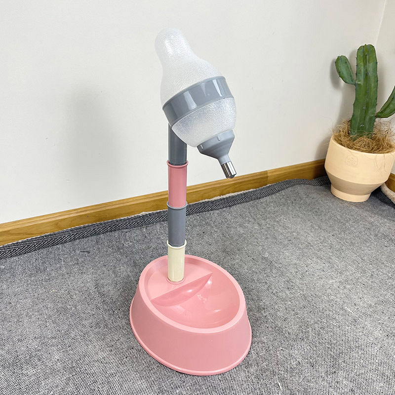 Adjustable Pet Automatic Water Dispenser Feeding Bowl Stand