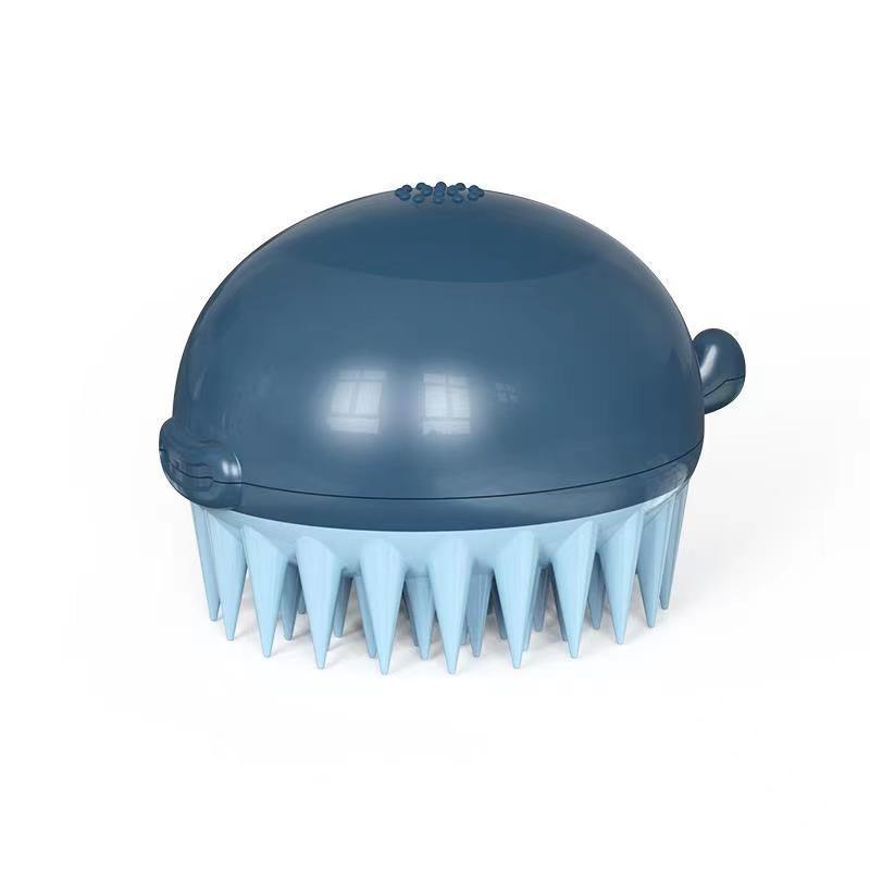 Refillable Pet Bath Puffer Gel Massage Brush Tool